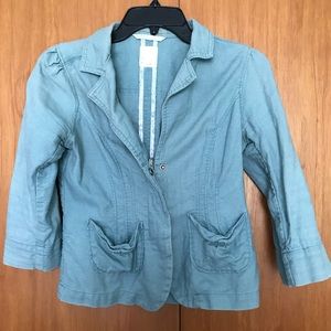 Urban Outfitters Cropped Linen Jacket